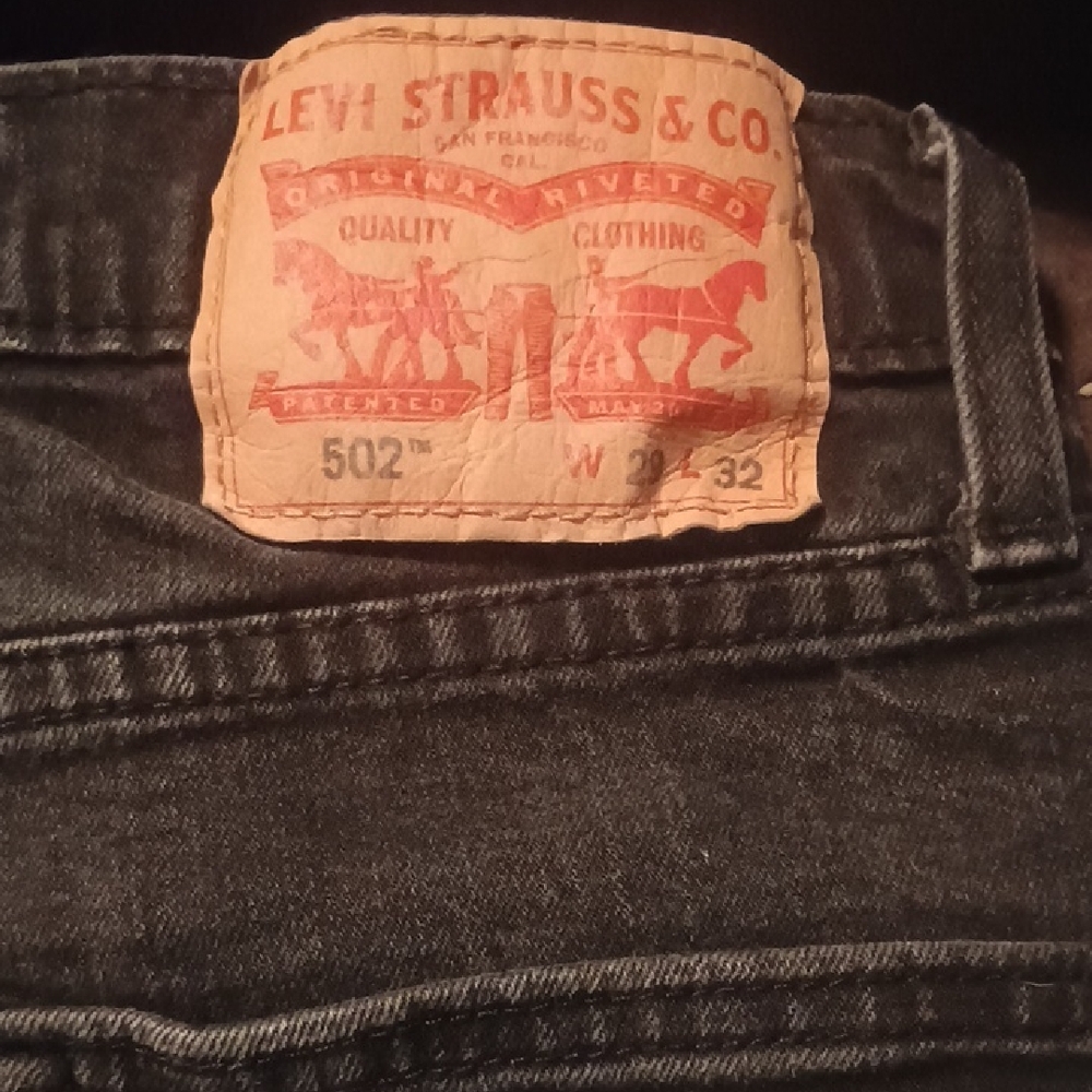 Levi's Black Straight Jeans Iconic Style